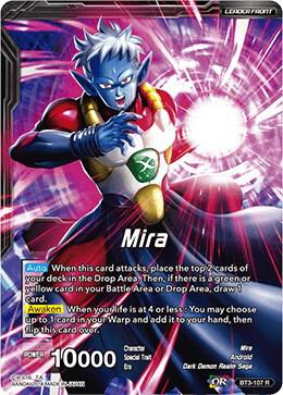 Mira // Dark Warrior Mira BT3-107 card from Cross Worlds
