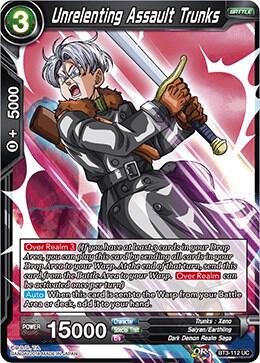 Unrelenting Assault Trunks BT3-112 card from Cross Worlds
