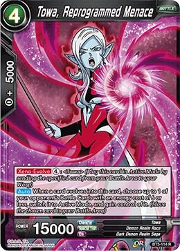 Towa, Reprogrammed Menace BT3-114 card from Cross Worlds