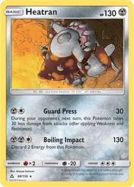 Heatran - 88/156 (Prerelease Kit Exclusive) 088/156 card from Deck Exclusives