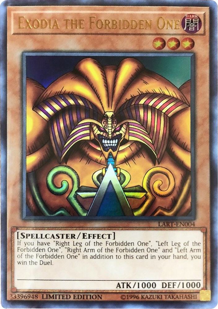 Exodia the Forbidden One LART-EN004 card from The Lost Art Promotion