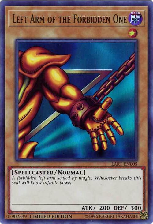 Left Arm of the Forbidden One LART-EN005 card from The Lost Art Promotion