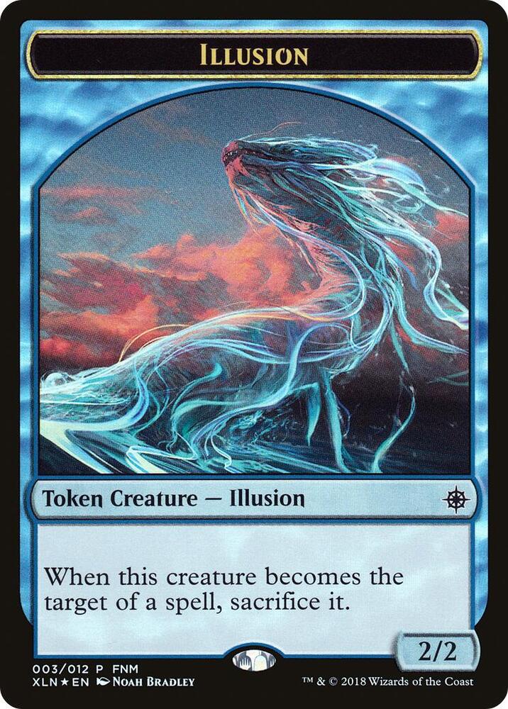 Illusion // Saproling Double-Sided Token 3 card from FNM Promos