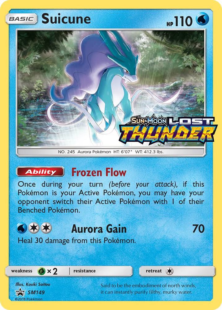 Suicune (Prerelease) SM149 card from SM Promos
