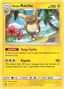 Alolan Raichu - 31/111 (SM Crimson Invasion) 031/111 card from Deck Exclusives