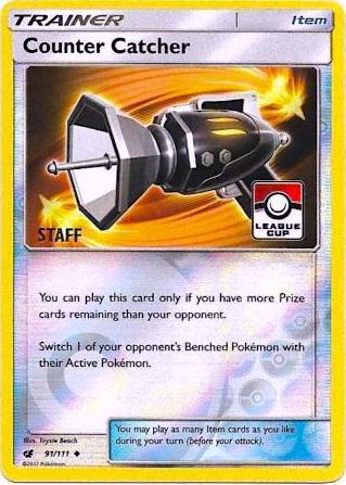 Counter Catcher - 91/111 (League Cup) [Staff] 091/111 card from League & Championship Cards