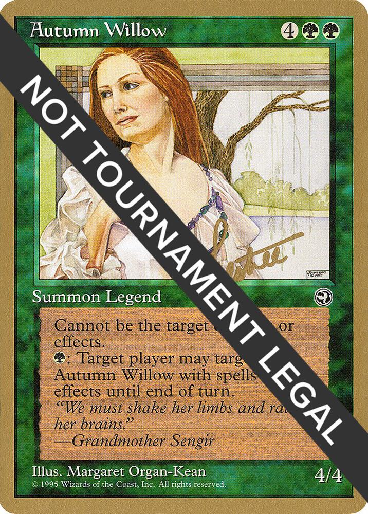 Autumn Willow - 1996 Bertrand Lestree (HML) card from World Championship Decks