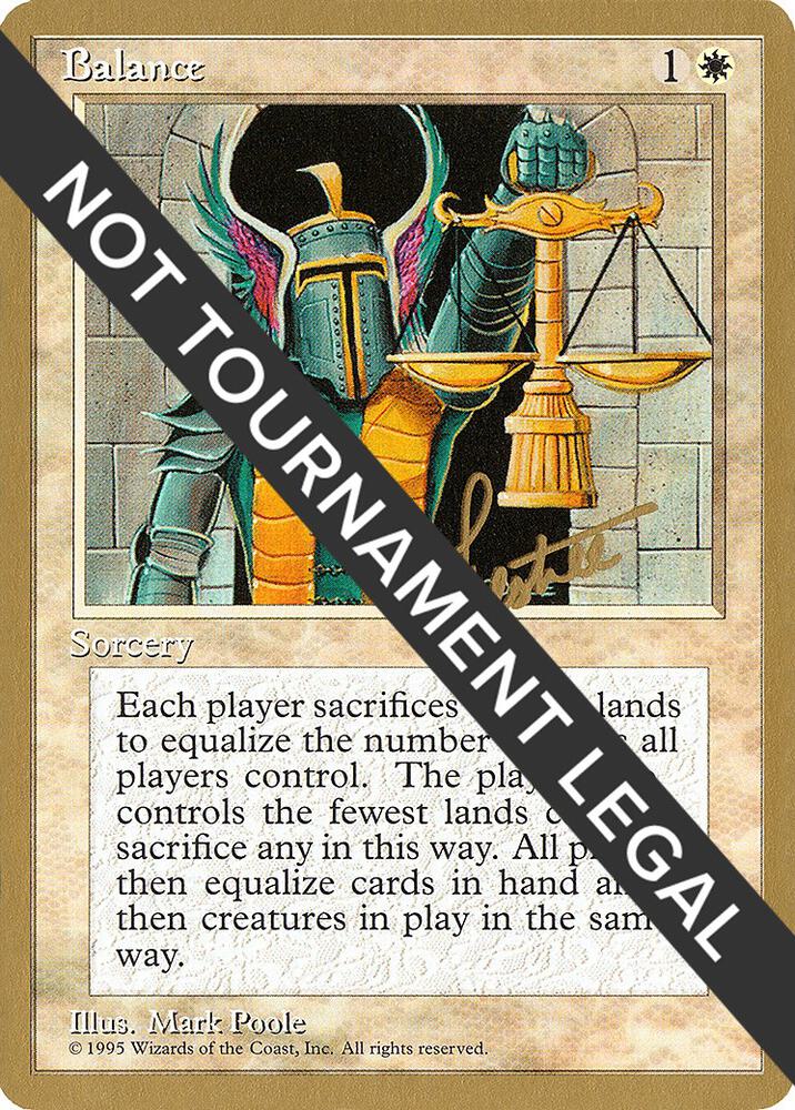 Balance - 1996 Bertrand Lestree (4ED) card from World Championship Decks