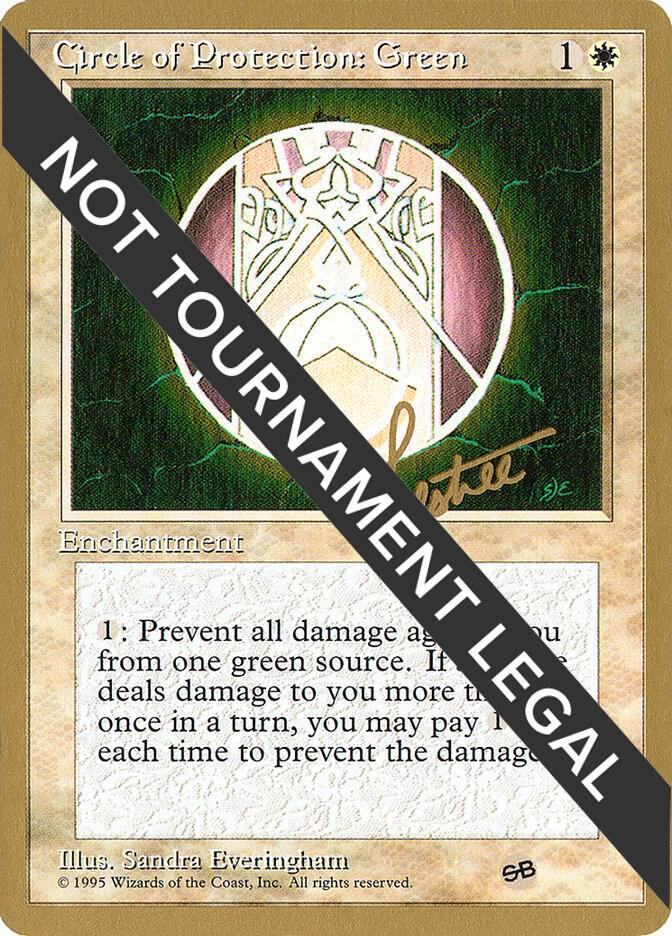 Circle of Protection: Green - 1996 Bertrand Lestree (4ED) (SB) card from World Championship Decks