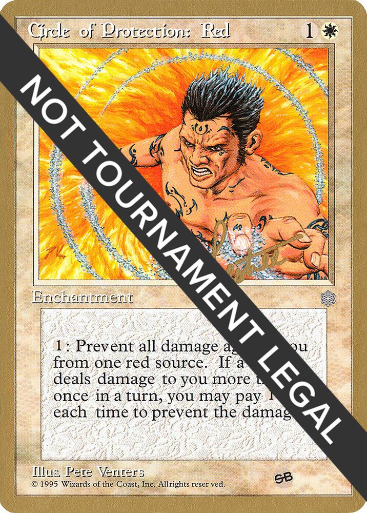 Circle of Protection: Red - 1996 Bertrand Lestree (ICE) (SB) card from World Championship Decks