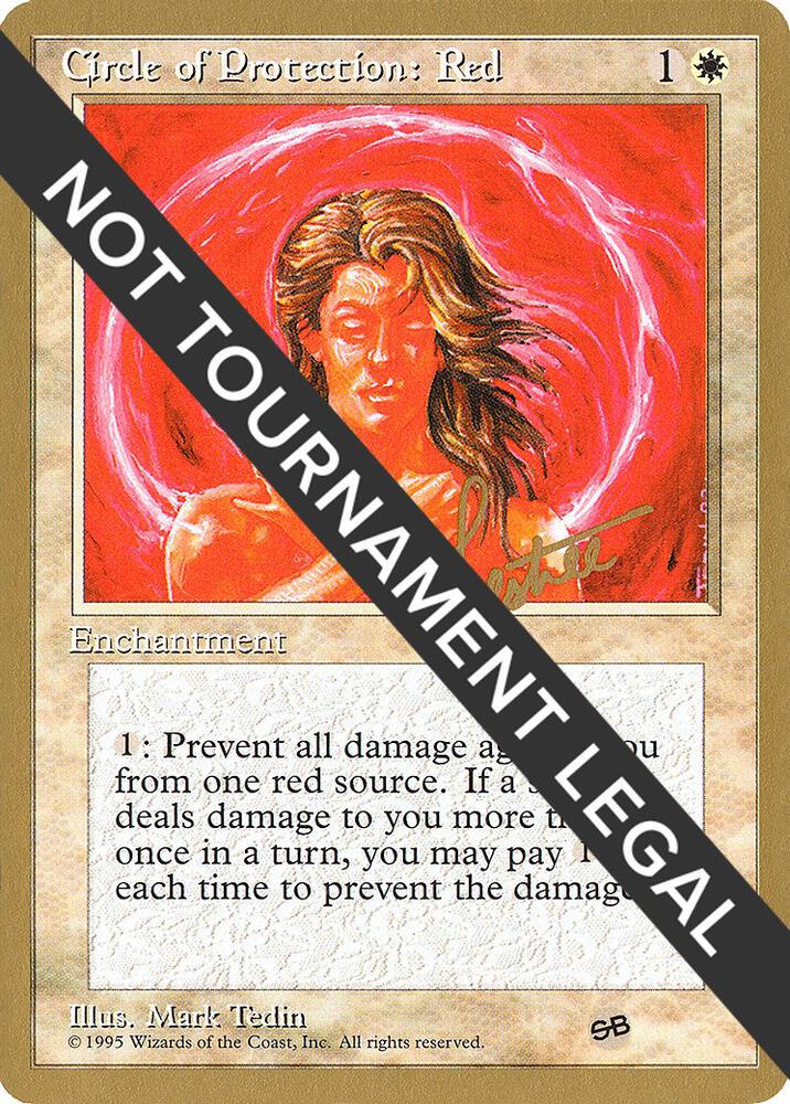 Circle of Protection: Red - 1996 Bertrand Lestree (4ED) (SB) card from World Championship Decks