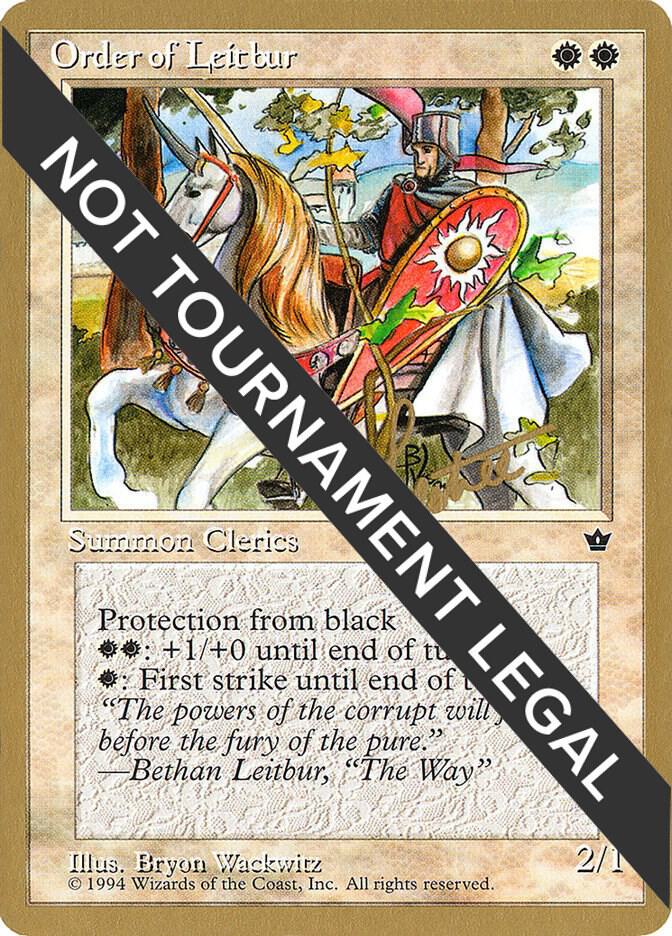 Order of Leitbur (Male) - 1996 Bertrand Lestree (FEM) card from World Championship Decks