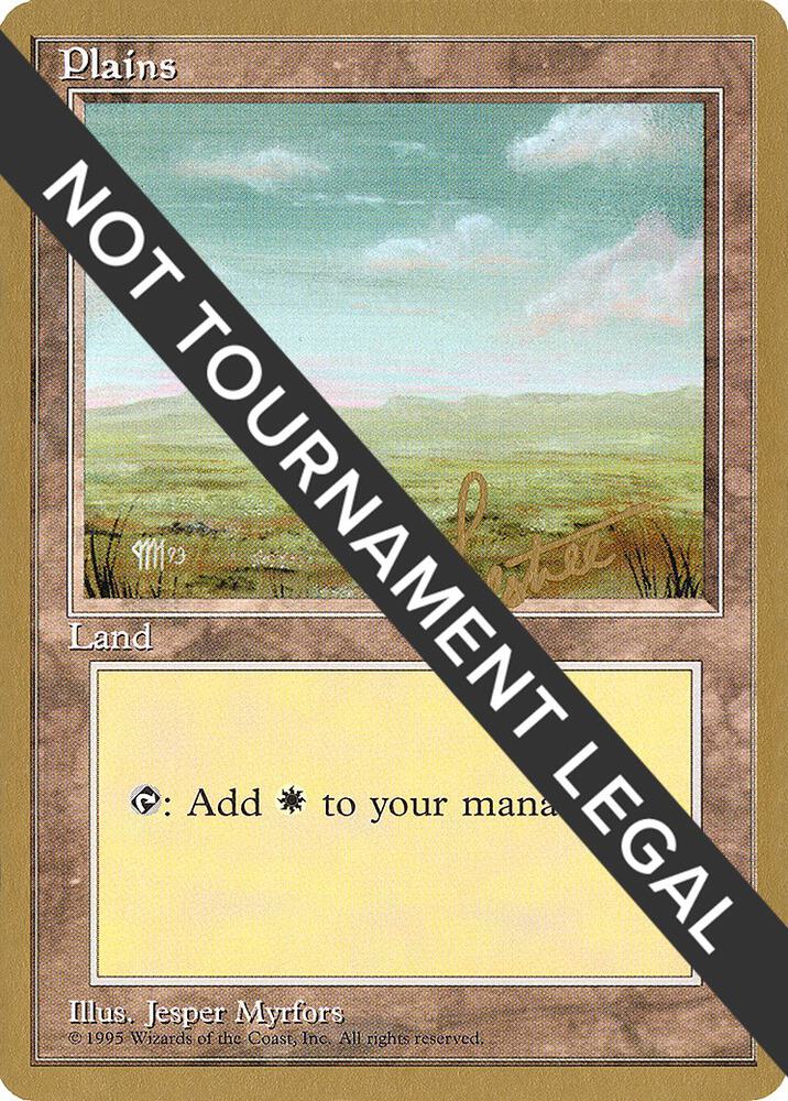 Plains (C) - 1996 Bertrand Lestree (4ED) card from World Championship Decks