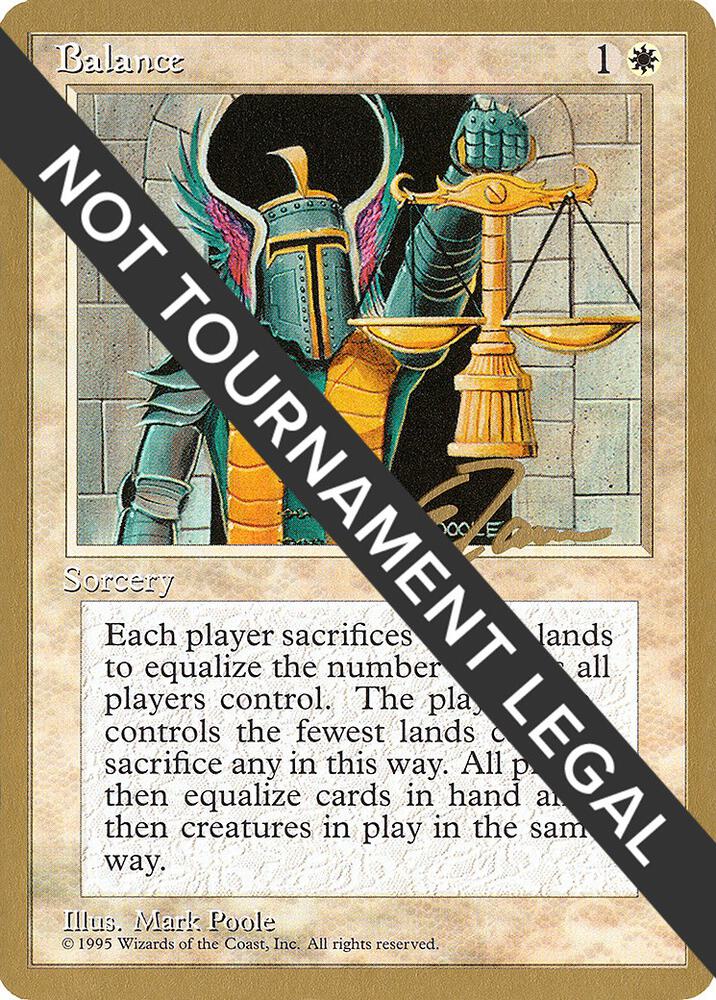 Balance - 1996 Eric Tam (4ED) card from World Championship Decks