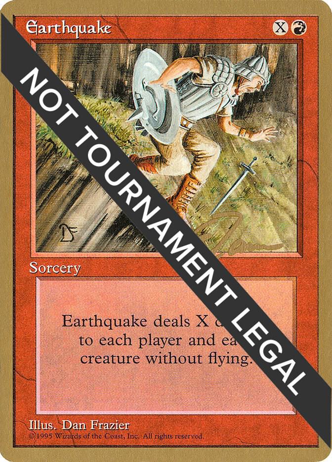 Earthquake - 1996 Eric Tam (4ED) card from World Championship Decks