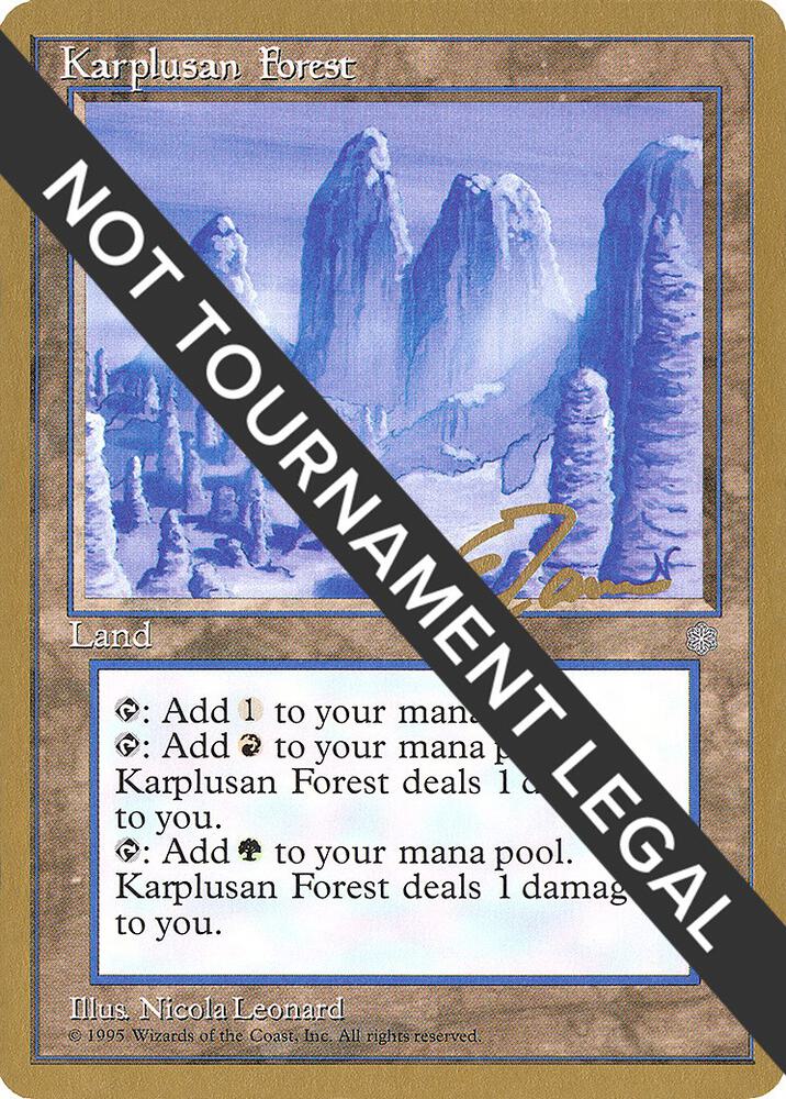 Karplusan Forest - 1996 Eric Tam (ICE) card from World Championship Decks