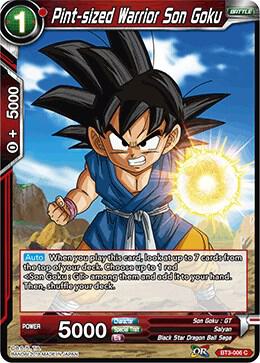 Pint-sized Warrior Son Goku BT3-006 card from Cross Worlds