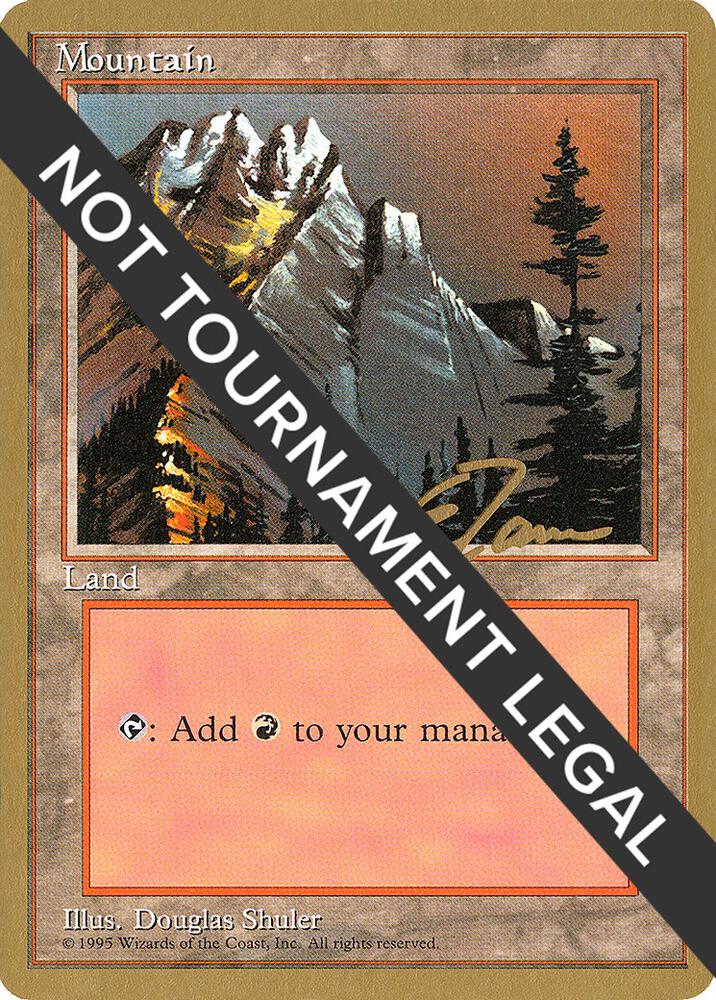 Mountain (A) - 1996 Eric Tam (4ED) card from World Championship Decks