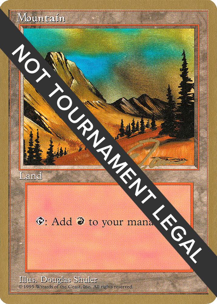 Mountain (C) - 1996 Eric Tam (4ED) card from World Championship Decks