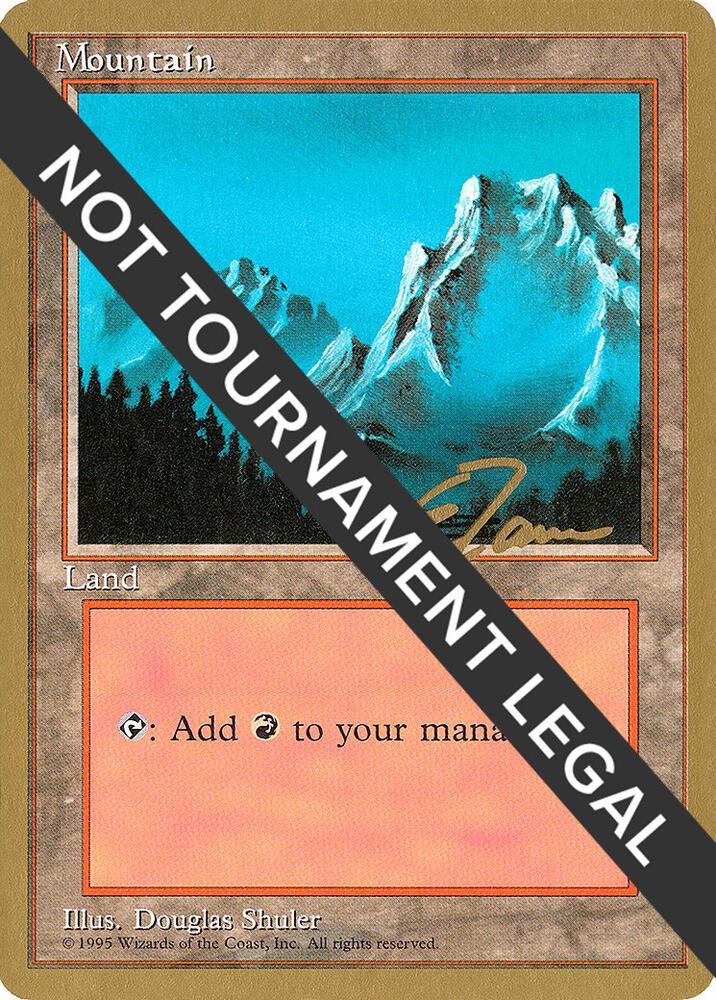 Mountain (B) - 1996 Eric Tam (4ED) card from World Championship Decks