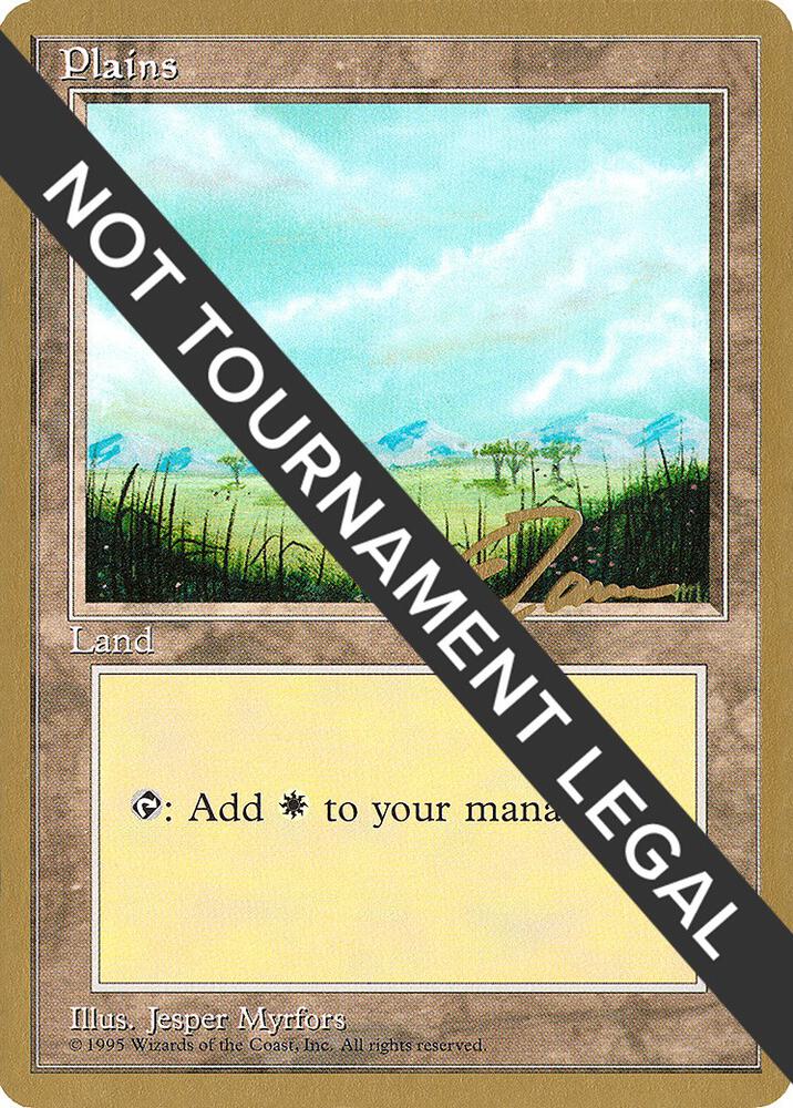 Plains (B) - 1996 Eric Tam (4ED) card from World Championship Decks