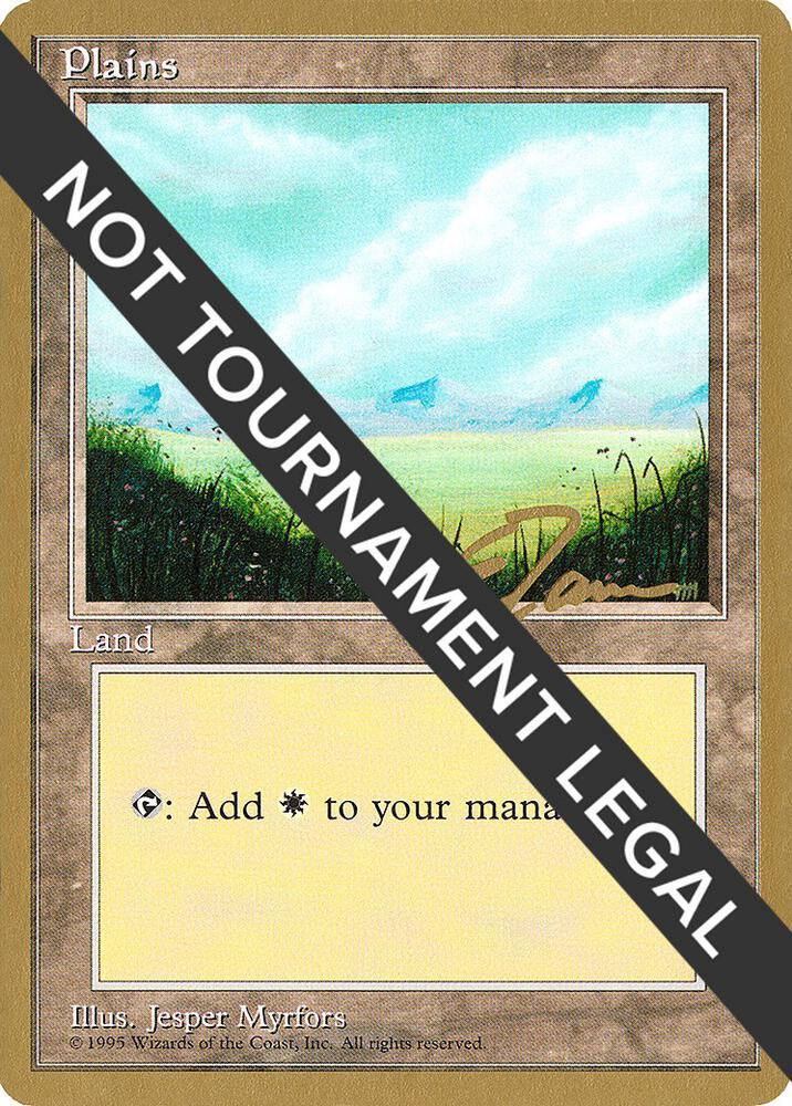 Plains (A) - 1996 Eric Tam (4ED) card from World Championship Decks