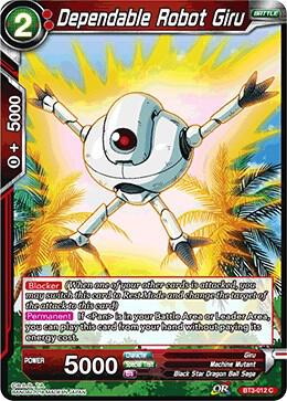 Dependable Robot Giru BT3-012 card from Cross Worlds