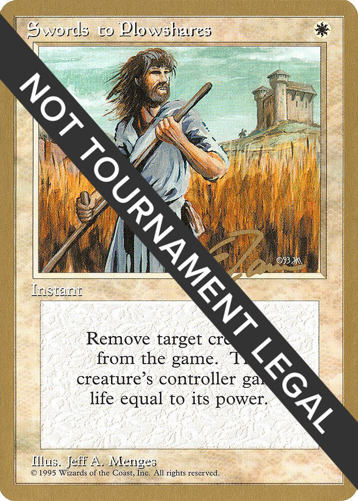 Swords to Plowshares - 1996 Eric Tam (4ED) card from World Championship Decks