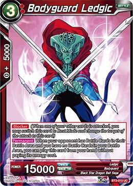 Bodyguard Ledgic BT3-015 card from Cross Worlds