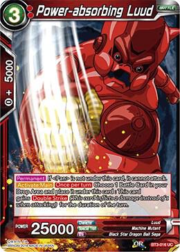 Power-absorbing Luud BT3-016 card from Cross Worlds