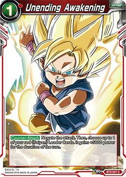 Unending Awakening BT3-027 card from Cross Worlds