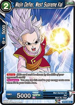 Majin Defier, West Supreme Kai BT3-039 card from Cross Worlds