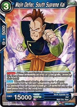 Majin Defier, South Supreme Kai BT3-040 card from Cross Worlds