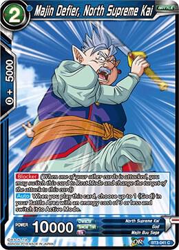 Majin Defier, North Supreme Kai BT3-041 card from Cross Worlds