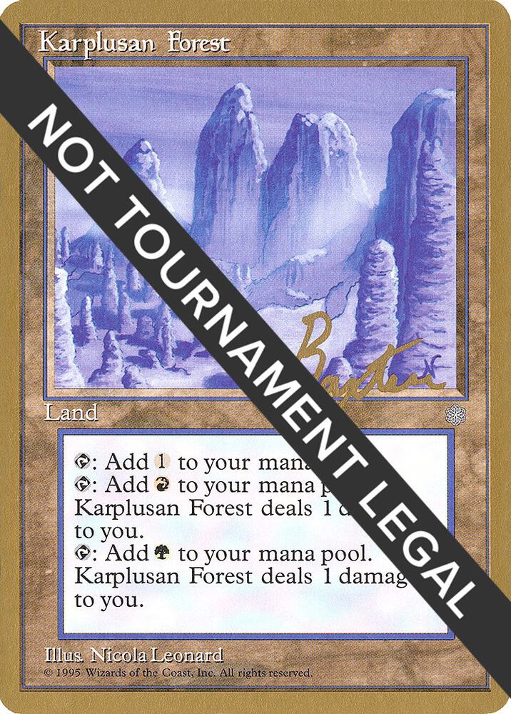 Karplusan Forest - 1996 George Baxter (ICE) card from World Championship Decks