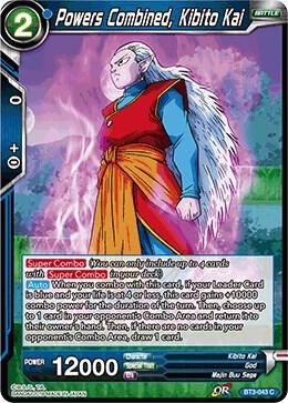 Powers Combined, Kibito Kai BT3-043 card from Cross Worlds