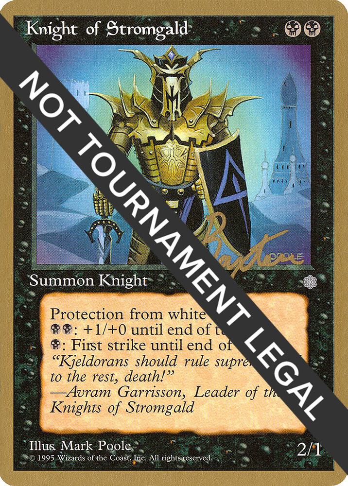 Knight of Stromgald - 1996 George Baxter (ICE) card from World Championship Decks