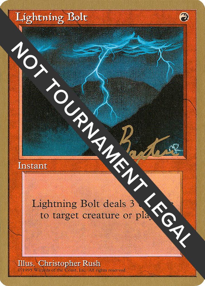 Lightning Bolt - 1996 George Baxter (4ED) card from World Championship Decks