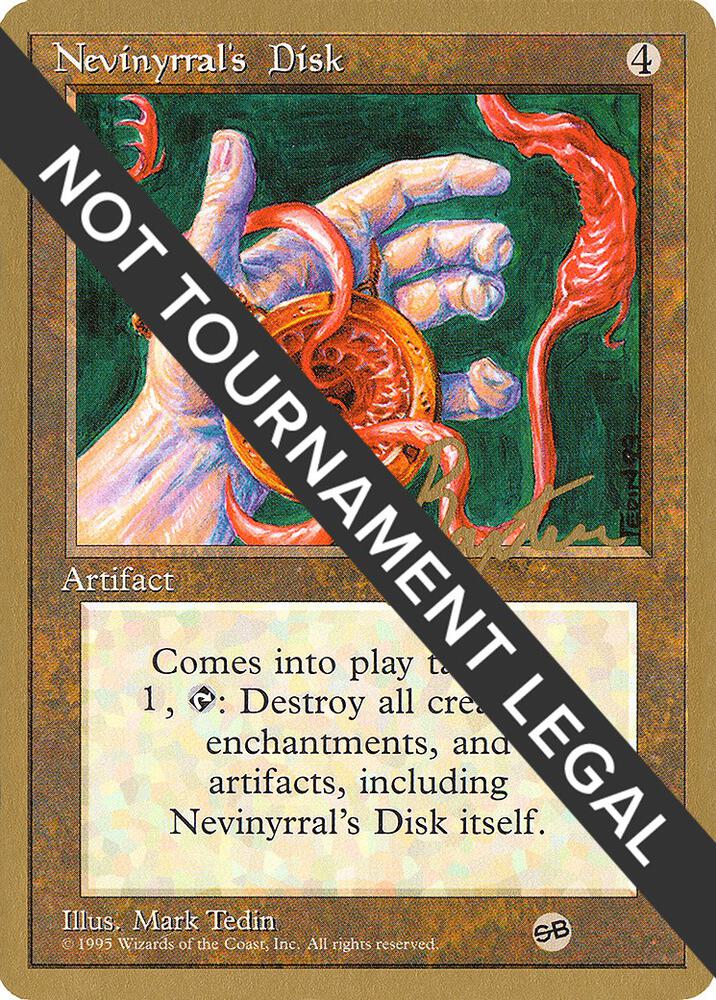 Nevinyrral's Disk - 1996 George Baxter (4ED) (SB) card from World Championship Decks