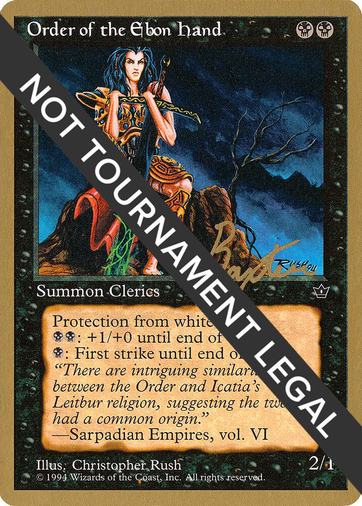Order of the Ebon Hand (Rush) - 1996 George Baxter (FEM) card from World Championship Decks