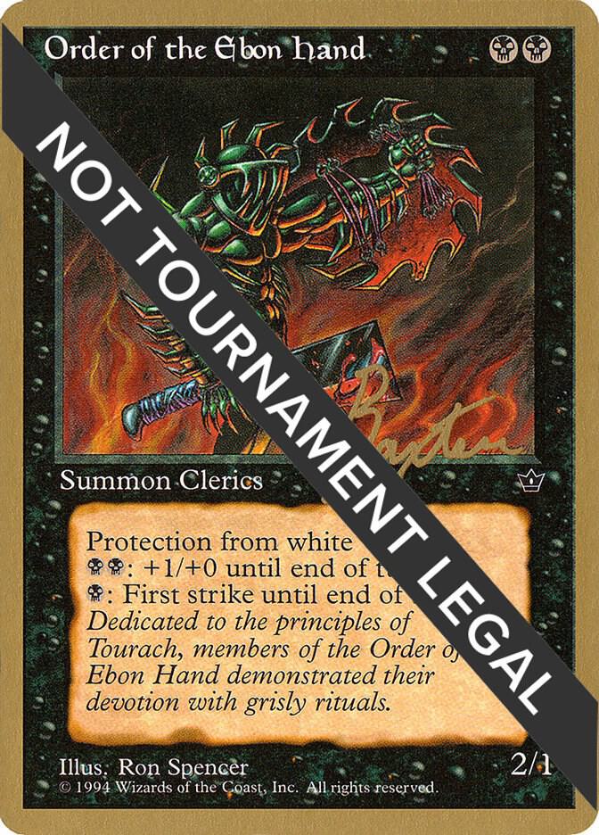 Order of the Ebon Hand (Spencer) - 1996 George Baxter (FEM) card from World Championship Decks