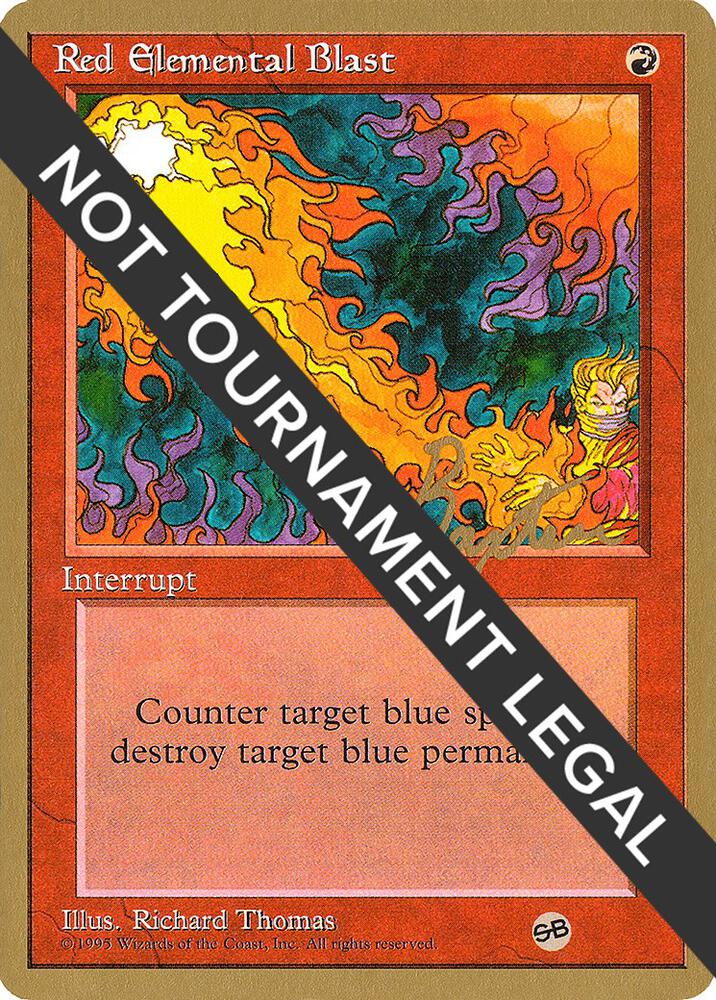 Red Elemental Blast - 1996 George Baxter (4ED) (SB) card from World Championship Decks
