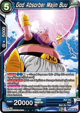 God Absorber Majin Buu BT3-051 card from Cross Worlds