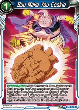 Buu Make You Cookie BT3-054 card from Cross Worlds