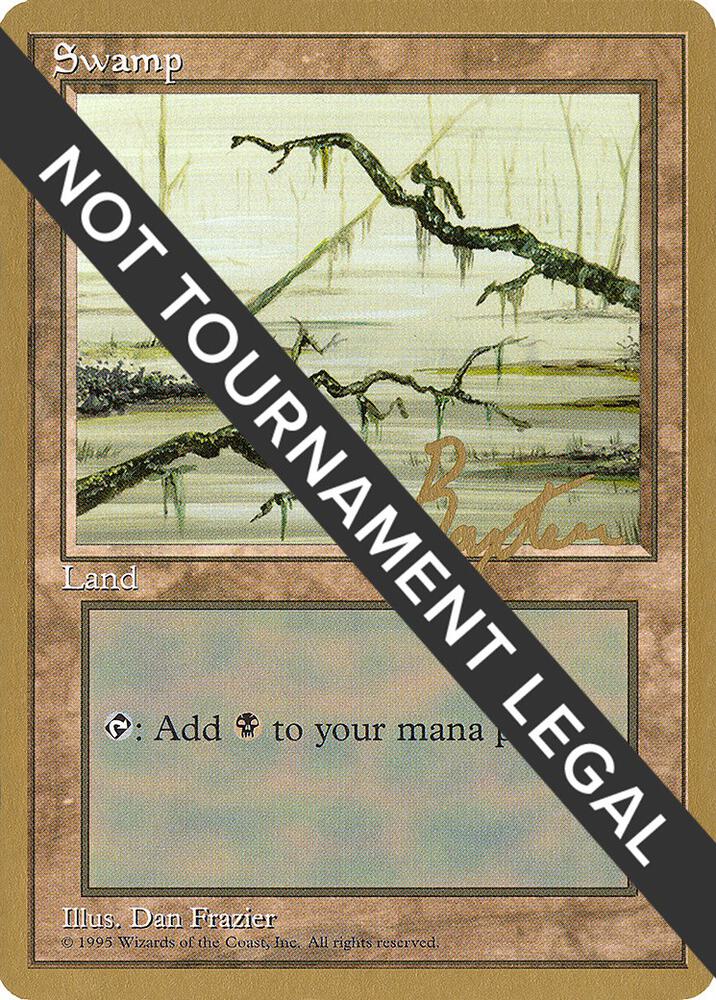 Swamp (C) - 1996 George Baxter (4ED) card from World Championship Decks