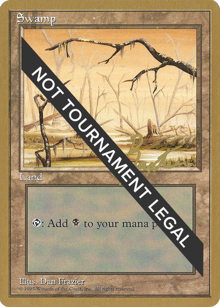 Swamp (B) - 1996 George Baxter (4ED) card from World Championship Decks