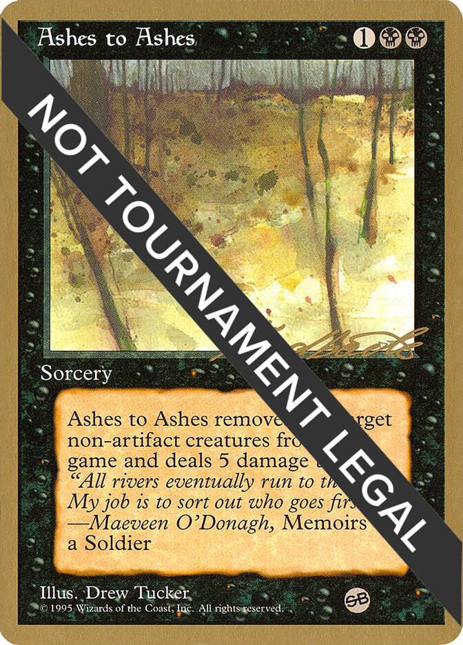 Ashes to Ashes - 1996 Leon Lindback (4ED) (SB) card from World Championship Decks