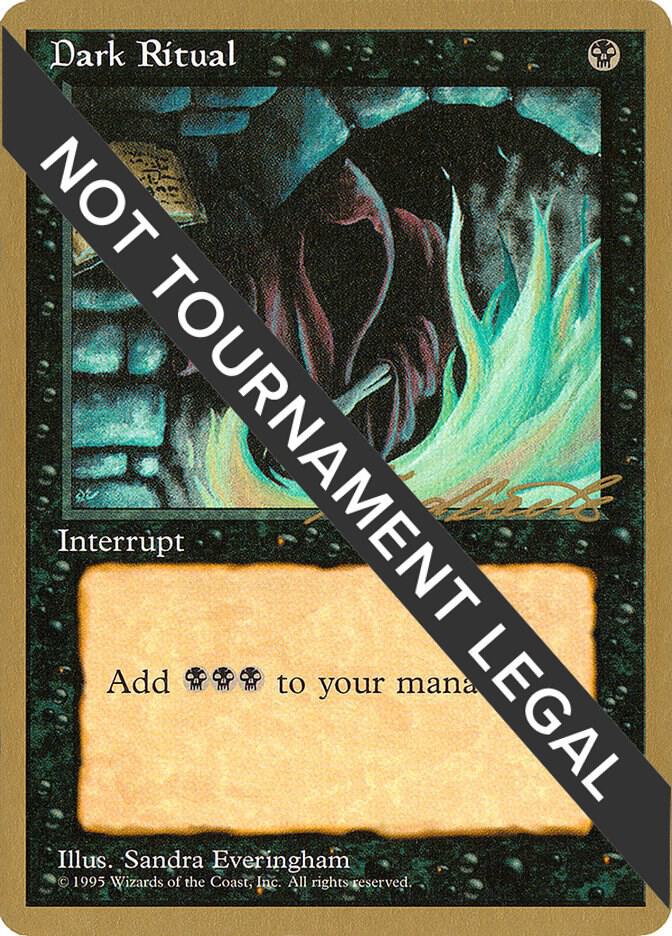 Dark Ritual - 1996 Leon Lindback (4ED) card from World Championship Decks