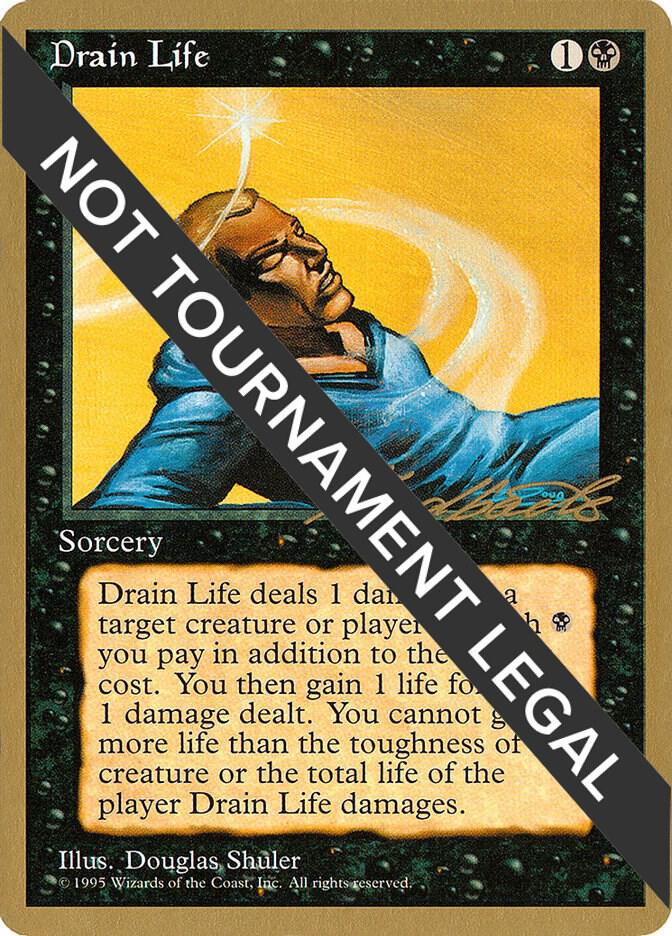 Drain Life - 1996 Leon Lindback (4ED) card from World Championship Decks