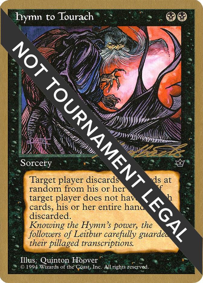 Hymn to Tourach (Cloak) - 1996 Leon Lindback (FEM) card from World Championship Decks